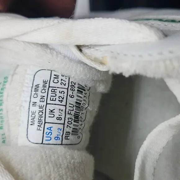 Reebok Club C 85 Men’s 9.5 Vintage White Classic Tennis Sneakers Retro Leather - Picture 6 of 9